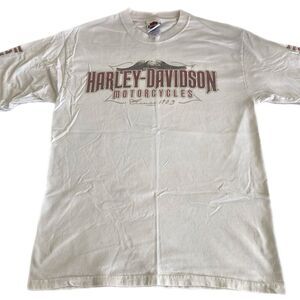 2009 Harley Davidson Long Sleeve White Shirt Size M ~ Maui Hawaii ~ Hanes